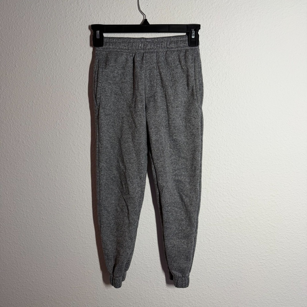 Public Record Sweatpants Big Boys 8 Heather Gray Fleece Lined Athleisure Jogger